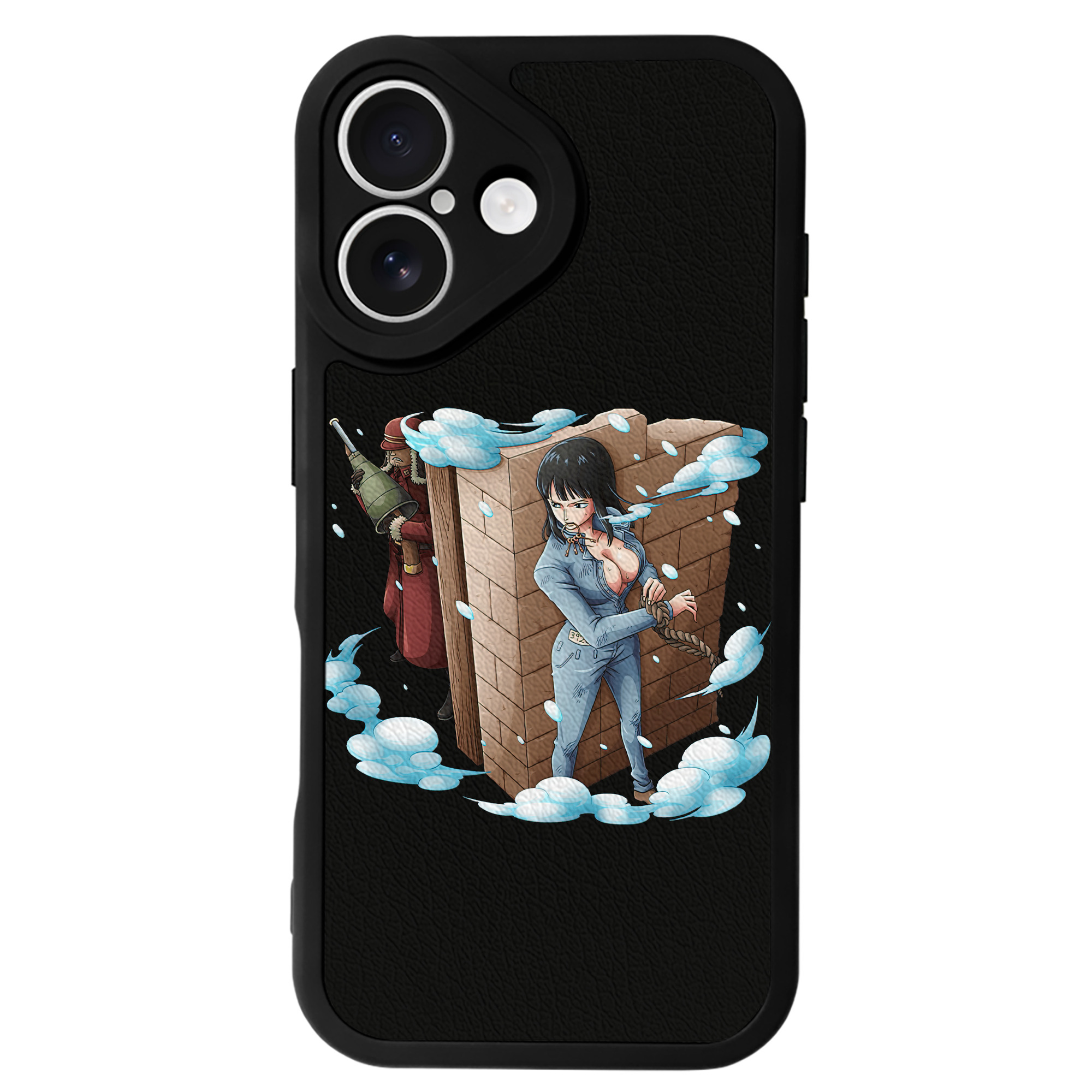（画像用） ワンピース ニコ・ロビン ONE PIECE Nico Robin 【iPhone 16シリーズ対応】シリコンスマホケース（レザー調） 材質：シリコン